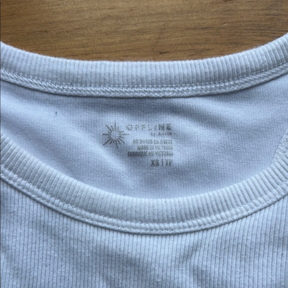 White Ribbed Tank Top - Picture 2 of 2